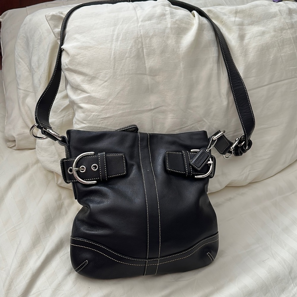 Coach black crossbody bag